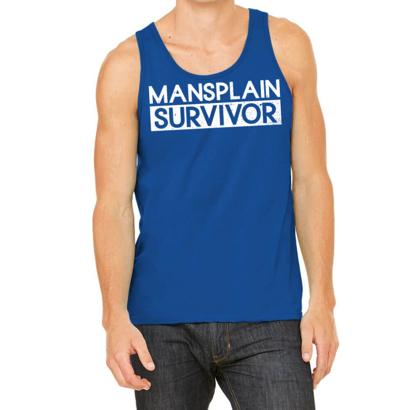 Mansplain Survivor Feminism Feminist Womens Rights Tank Top by vonnezramzele | Artistshot