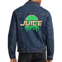 Green Citrus Juice Stars Men Denim Jacket | Artistshot