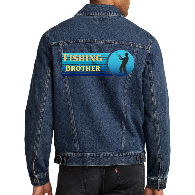 Fishing Brother Stars Men Denim Jacket by horveyfoths | Artistshot