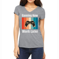 Work Later Girl (1) Women's V-neck T-shirt | Artistshot