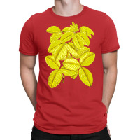 Yellow Leaves Red T-shirt | Artistshot