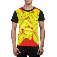 Yellow Leaves Red Graphic T-shirt | Artistshot