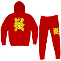 Yellow Leaves Red Hoodie & Jogger Set | Artistshot