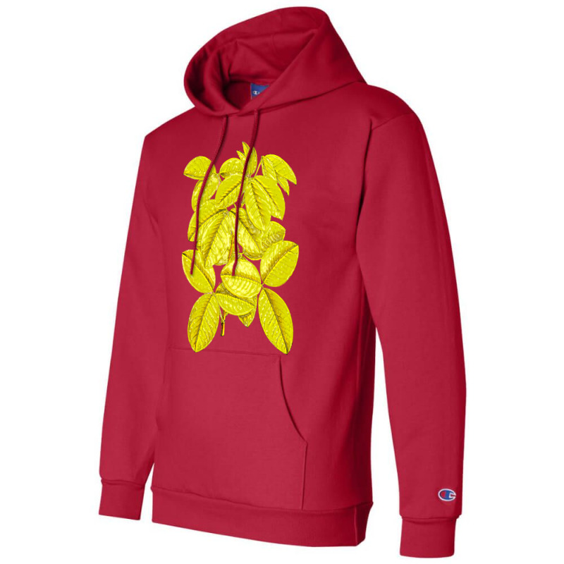 Yellow Leaves Red Champion Hoodie by meeikerouwent | Artistshot