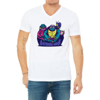 Slow Animals Gaming Retro V-neck Tee | Artistshot