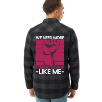 We Need More Feminist Dads Like Me Men Feminism Fe Flannel Shirt | Artistshot