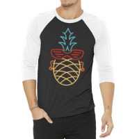 Summer Punk Pineapple Aesthetic 3/4 Sleeve Shirt | Artistshot