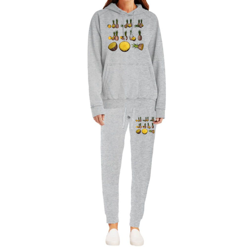 Pineapple Hipster Hoodie & Jogger Set | Artistshot