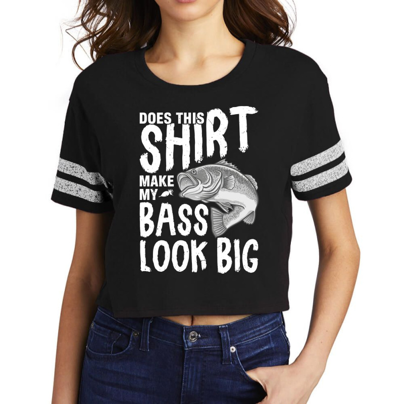 Does This  Make My Bass Look Big Green Scorecard Crop Tee by gweleyadisse | Artistshot