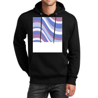 Bigender Pride Gently Wavy Varied Stripes Green Unisex Hoodie | Artistshot