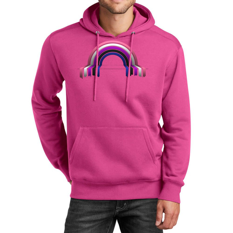 Gender Fluid Pride Flag 3d Drip Rainbow Design 80s Unisex Hoodie by tindalberkay9 | Artistshot