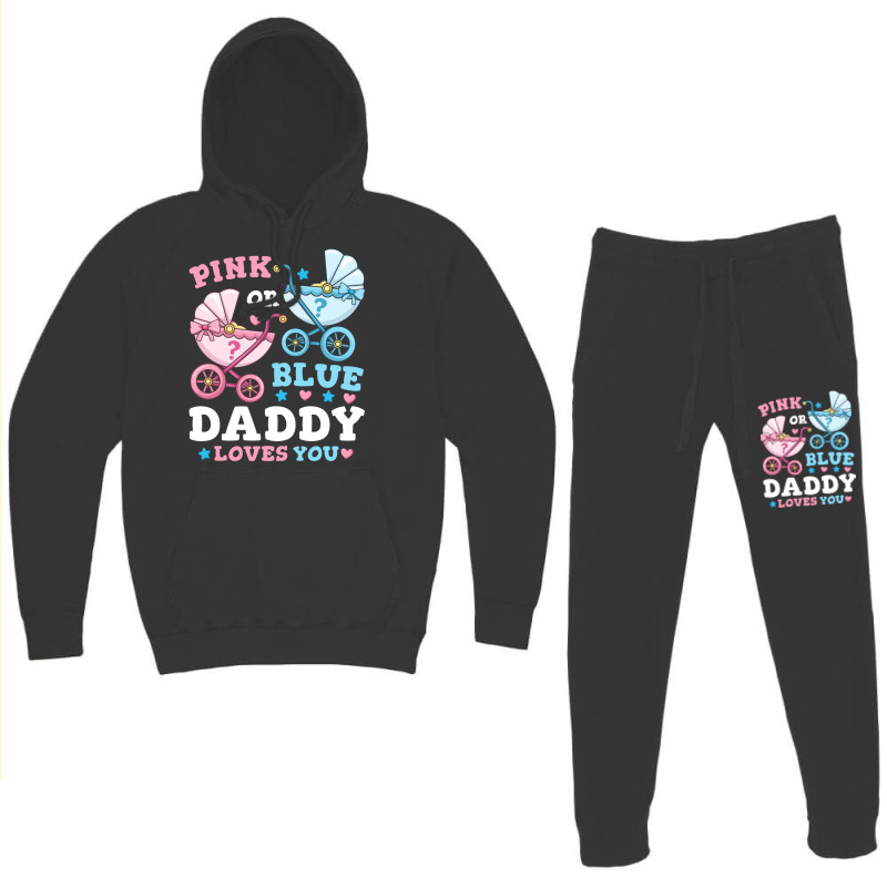 Gender Reveal Daddy Father Travel Hoodie & Jogger Set | Artistshot