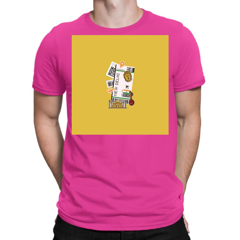 New Delhi Boarding Pass T-shirt | Artistshot