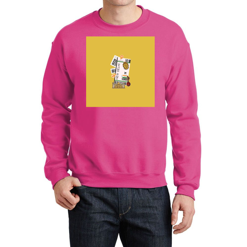 New Delhi Boarding Pass Crewneck Sweatshirt | Artistshot