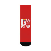 Love Wins Crew Socks | Artistshot