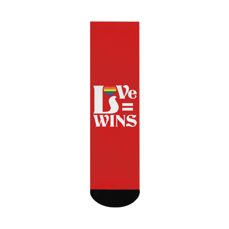 Love Wins Crew Socks | Artistshot