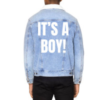 Gender Reveal Party Its A Boy But In Pink Trending Unisex Sherpa-lined Denim Jacket | Artistshot