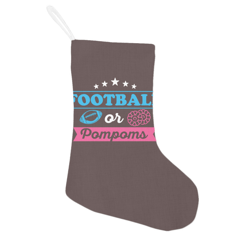 Gender Reveal Football Design For Your Football Fa Holiday Stocking | Artistshot