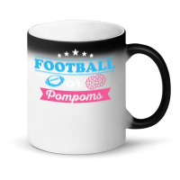 Gender Reveal Football Design For Your Football Fa Magic Mug | Artistshot