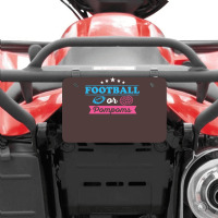 Gender Reveal Football Design For Your Football Fa Atv License Plate | Artistshot