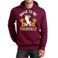 Lgbt Gay Pride Month Dare To Be Yourself Travel Unisex Hoodie | Artistshot