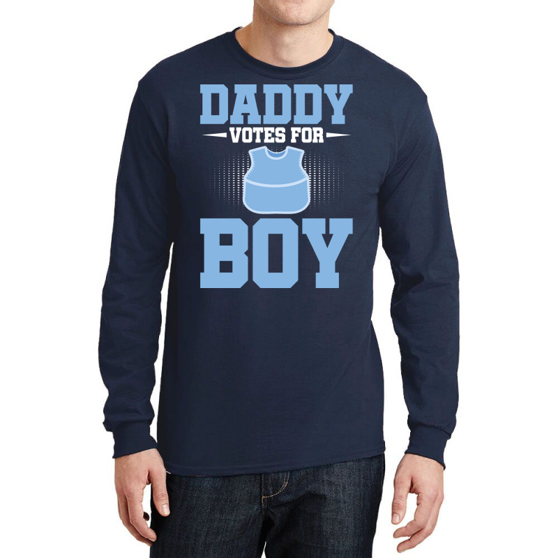 Funny Future Daddy Team Boy Gender Reveal Love Long Sleeve Shirts | Artistshot