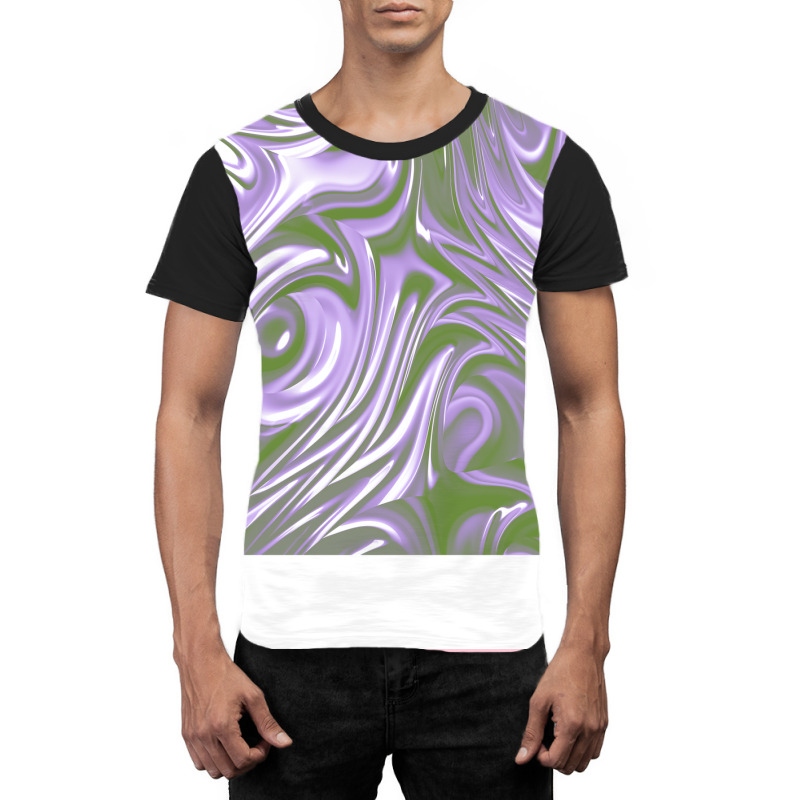 Genderqueer Pride Shining Wet Swirled Paint Travel Graphic T-shirt | Artistshot