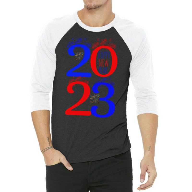 New Years Eve Party Supplies 2023 Happy New Year 3/4 Sleeve Shirt | Artistshot