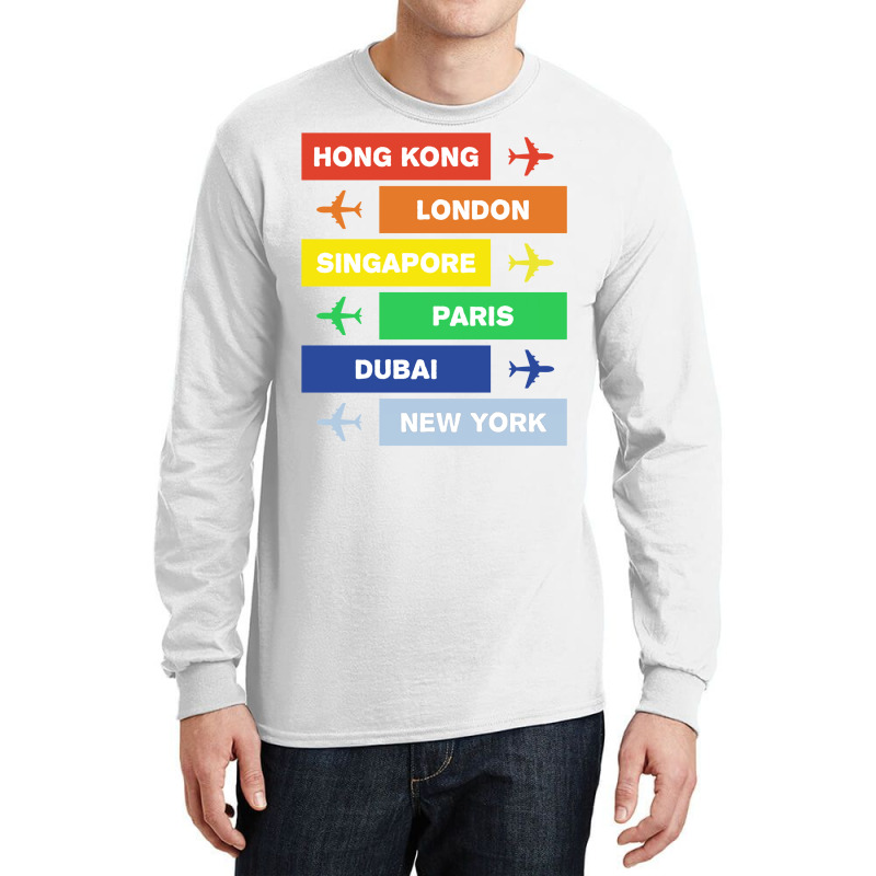 New York Airport 5 Long Sleeve Shirts | Artistshot