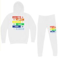 New York Airport 5 Hoodie & Jogger Set | Artistshot