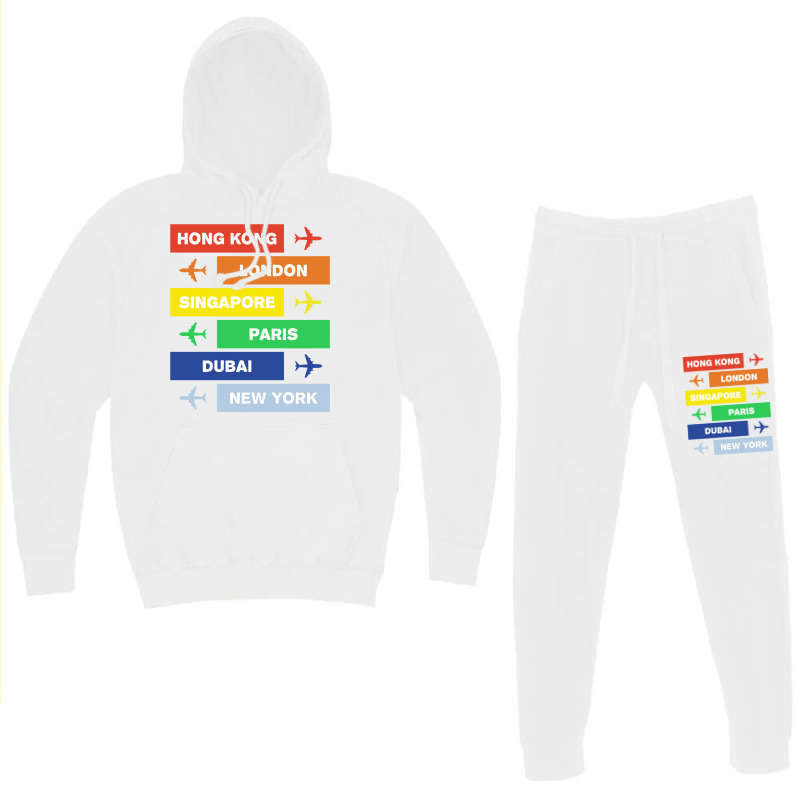 New York Airport 5 Hoodie & Jogger Set | Artistshot