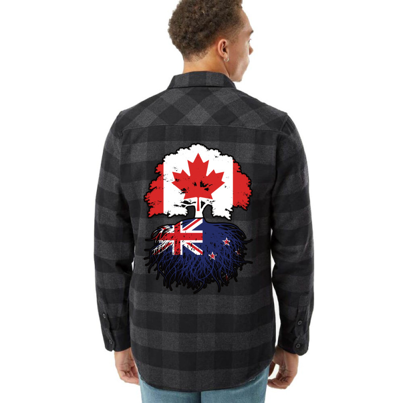 New Zealand New Zealander Canadian Canada Tree Roo Flannel Shirt | Artistshot