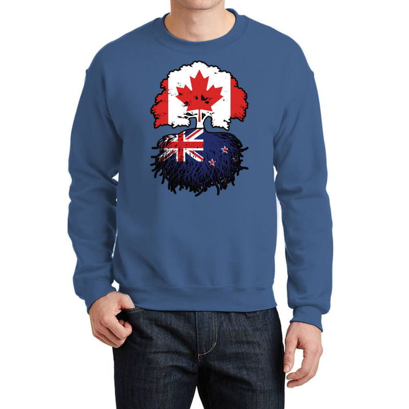 New Zealand New Zealander Canadian Canada Tree Roo Crewneck Sweatshirt | Artistshot