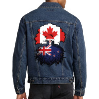 New Zealand New Zealander Canadian Canada Tree Roo Men Denim Jacket | Artistshot