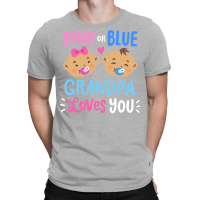 Gender Reveal Grandpa Pink Or Blue Girl T-shirt | Artistshot