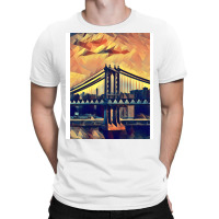 New York Skyline   Low Poly Art   Mm009lpad1 T-shirt | Artistshot