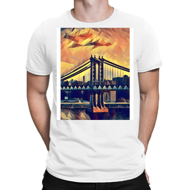 New York Skyline   Low Poly Art   Mm009lpad1 T-Shirt by gavrikashten0 | Artistshot