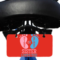 Gender Reveal Sister Pink Or Blue Vintage Bicycle License Plate | Artistshot