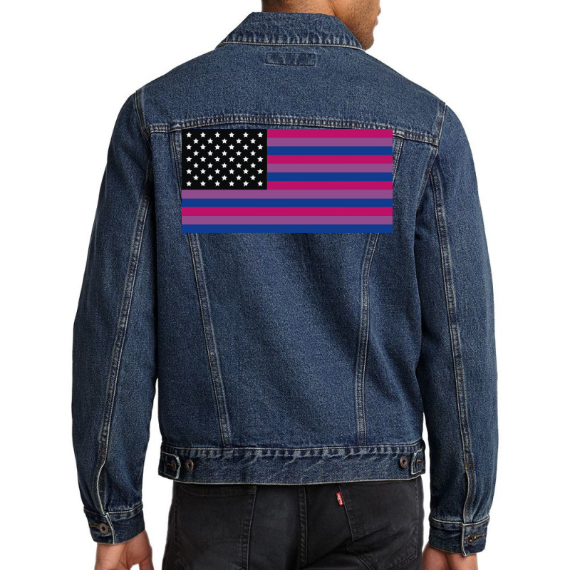 United States Of Bisexual Aesthetic Men Denim Jacket | Artistshot