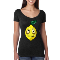 Creepy Zombie Lemonade Yellow Fruit Quote Women's Triblend Scoop T-shirt | Artistshot