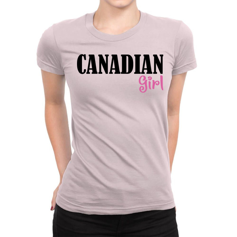 Canadian Girlfriend Quote Ladies Fitted T-Shirt by egodikurtung | Artistshot