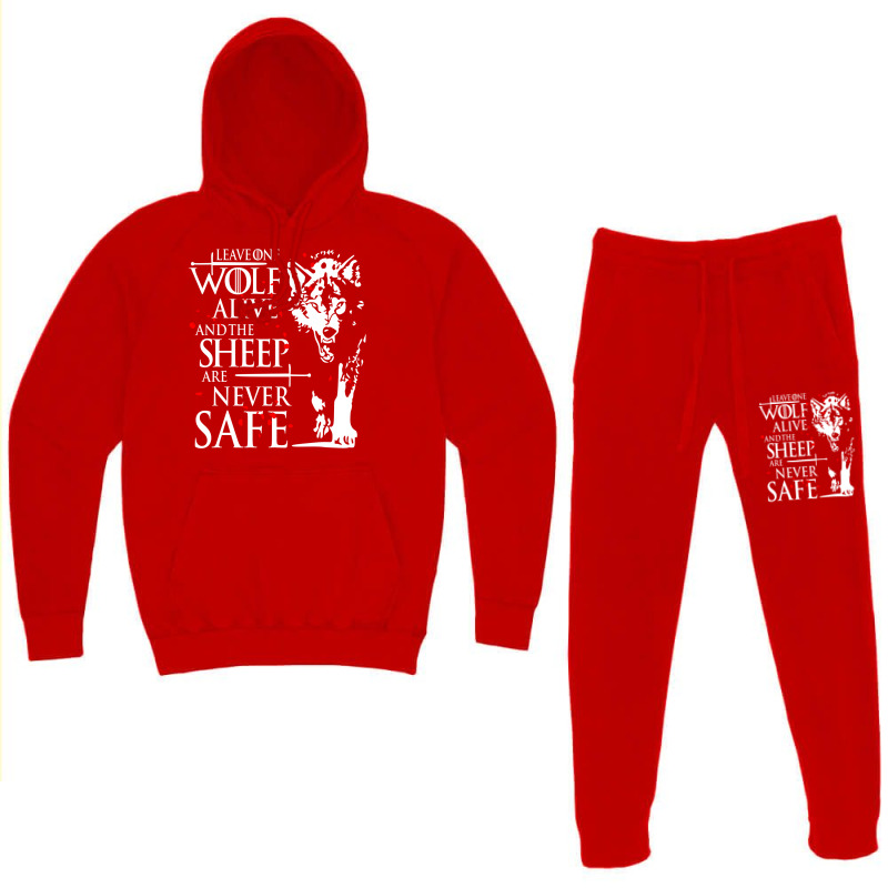 Leave One Wolf Alive Hoodie & Jogger Set | Artistshot