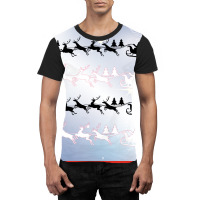 Santa Angel And A Horse Graphic T-shirt | Artistshot