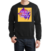 You Are Being Hunted Yellow Background Crewneck Sweatshirt | Artistshot