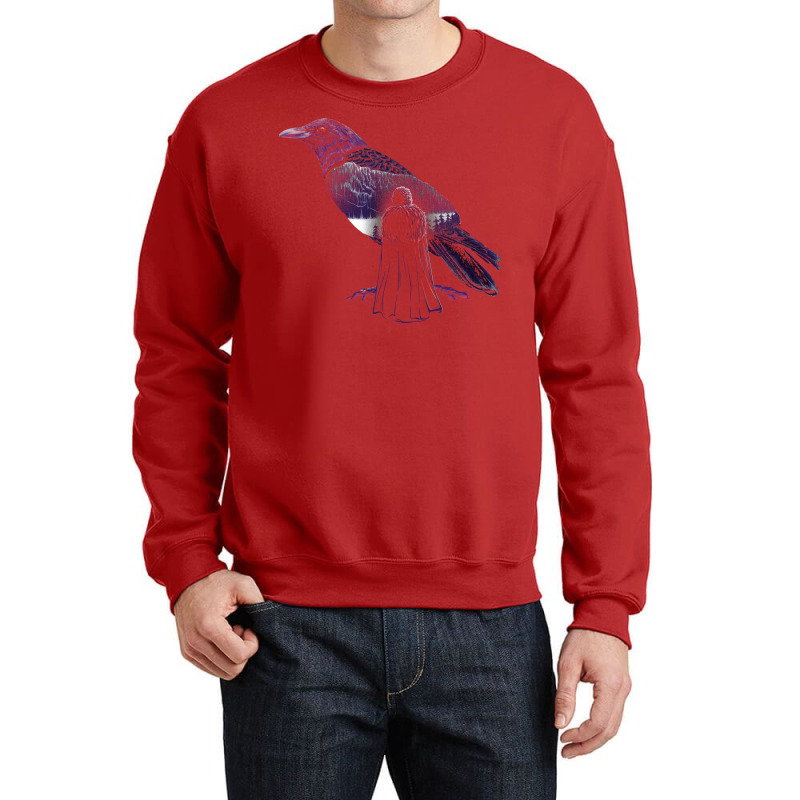 The Crow Crewneck Sweatshirt by roccionsteeleys | Artistshot