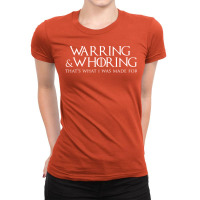 Warring & Whoring Ladies Fitted T-shirt | Artistshot