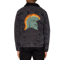 Spartan Helmet Unisex Sherpa-lined Denim Jacket | Artistshot