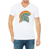 Spartan Helmet V-neck Tee | Artistshot