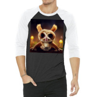 Lemur Face Closeup 3/4 Sleeve Shirt | Artistshot