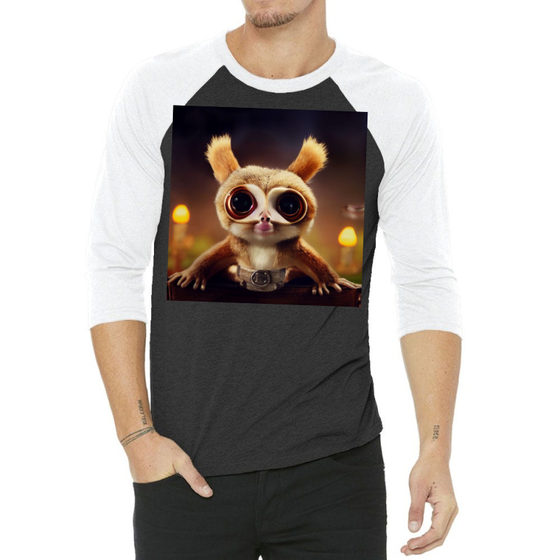 Lemur Face Closeup 3/4 Sleeve Shirt | Artistshot